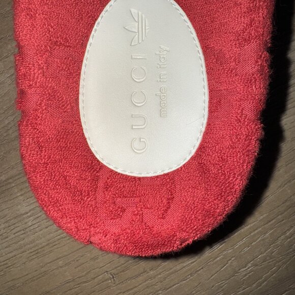 Gucci X Adidas Slides (Red) (Unused) - Picture 5 of 15